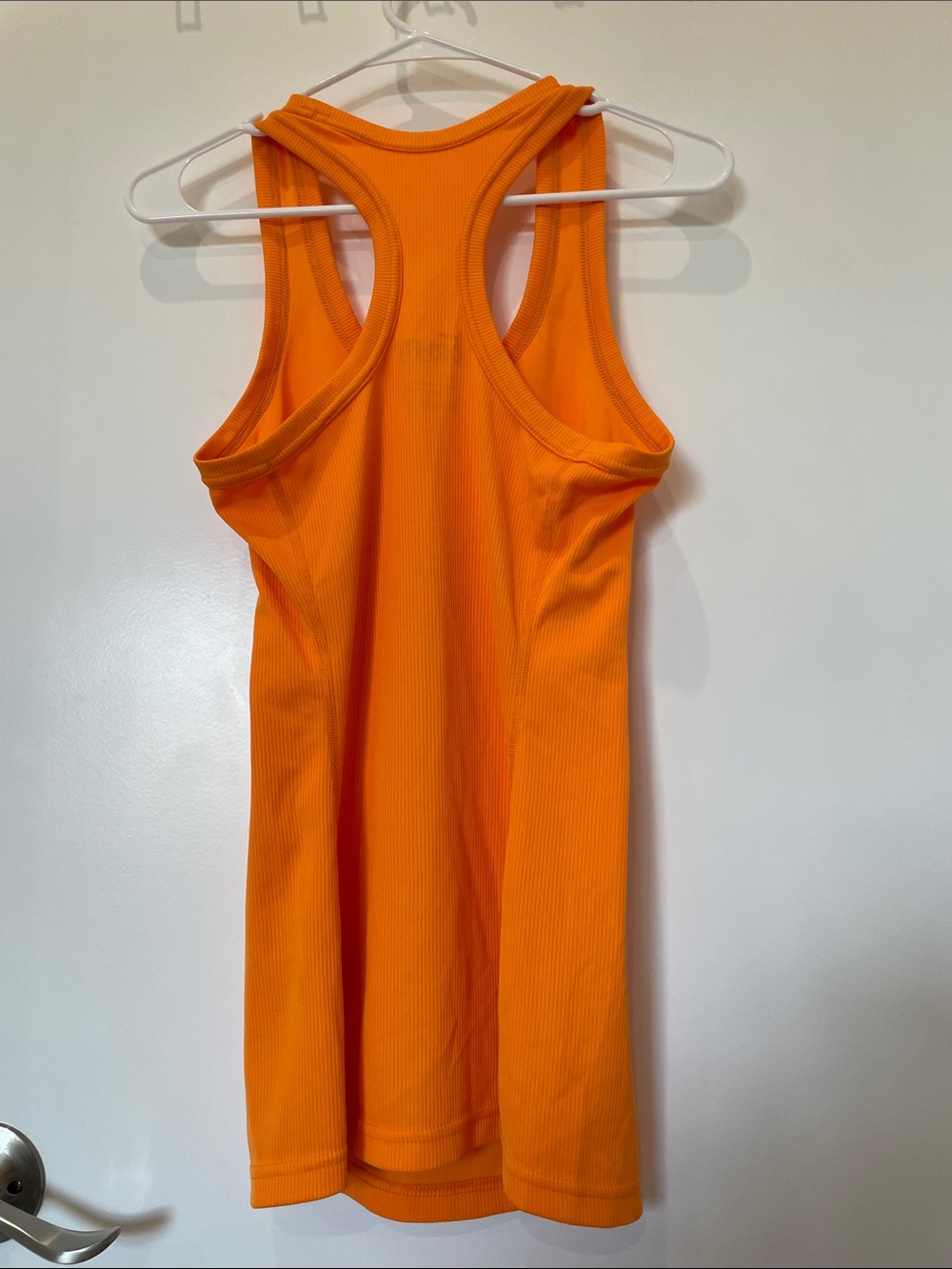 Nike Bright Orange Ribbed Racerback Tank - Picture 3 of 5
